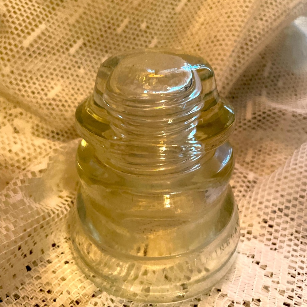 Vintage Clear Hemingray Telephone Insulator